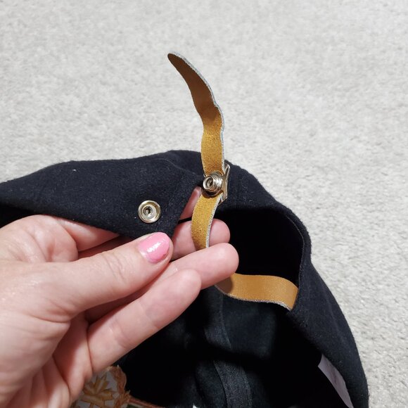 VINTAGE Niagara Falls Wool Blend Faux Suede Cap Hat Embroidered Unisex OS - Picture 7 of 8